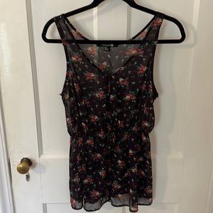 Forever 21 sheer floral tank